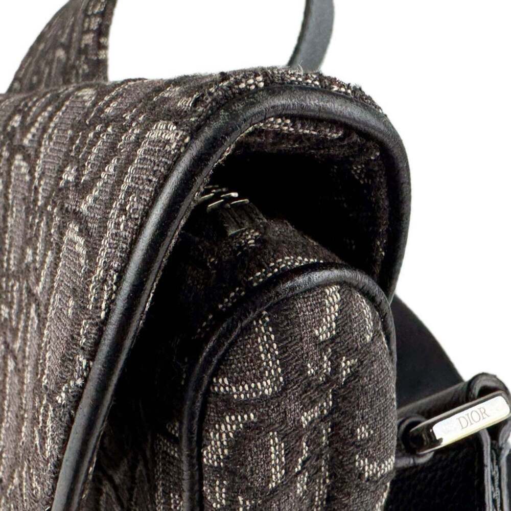 CHRISTIAN DIOR Black Canvas Shoulder Bag - Picture 7 of 12